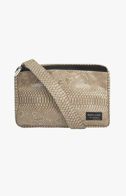 Petit sac à langer Croco beige