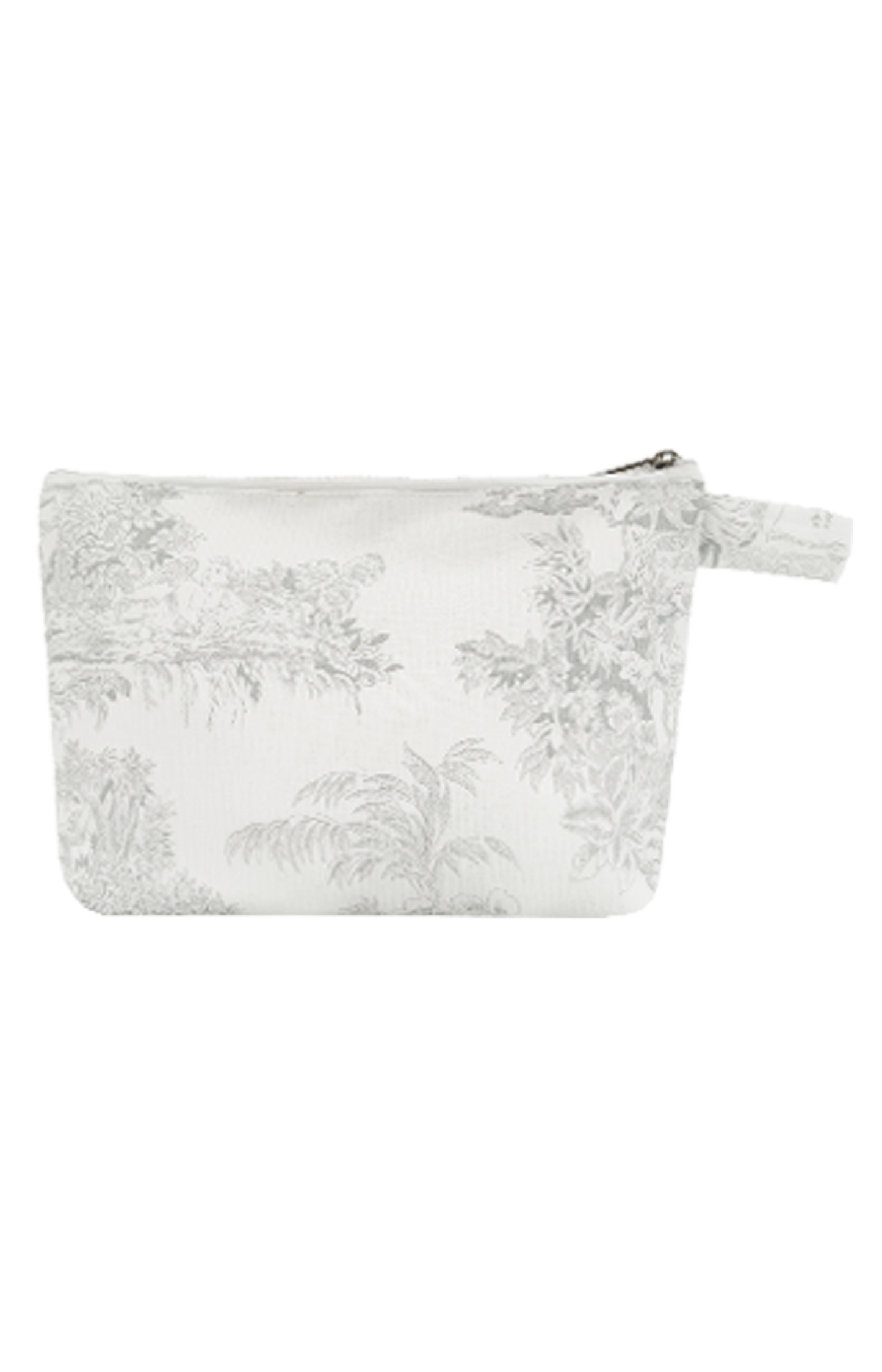 Grande trousse Toile de Jouy grise