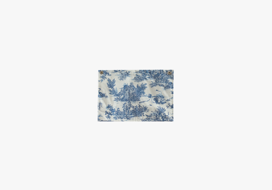 Petite doublure Toile de Jouy bleue